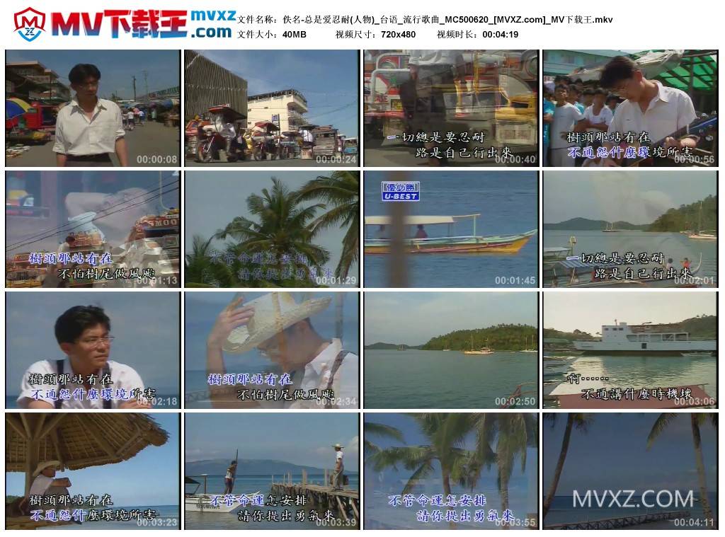 佚名-总是爱忍耐(人物)_台语_流行歌曲_MC500620